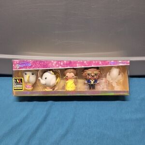 San Diego Comic Con 2017 SDCC DISNEY Beauty And The Beast Foam Keychain 5 PC Set